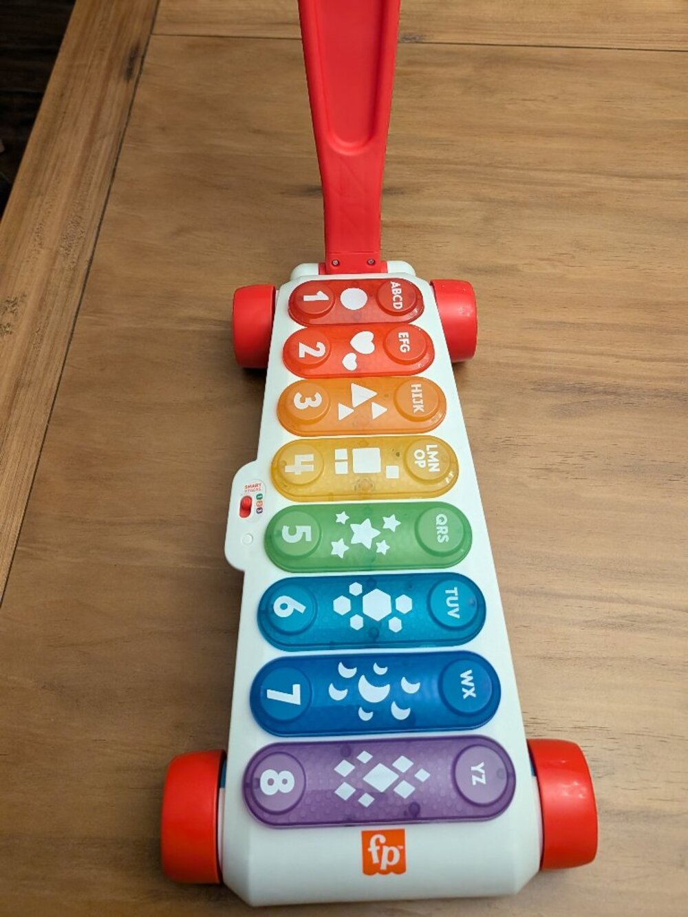 Fisher-Price Baby Learning Toy Giant Light-Up Xylophone, Pull-Along Music